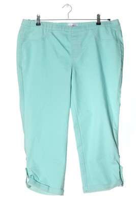 HELENA VERA 3/4 Jeans Damen Jeans Gr. DE 48 türkis Casual-Look