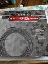 RadioShack 50-ft RG-6/QS QUAD-shielded Coax cable 1501568