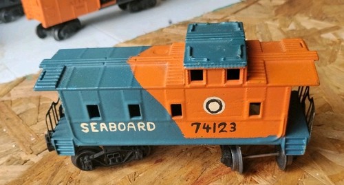 Lionel Seaboard Caboose 74124 naranja y azul fabricado en Nueva York EE. UU. | Condition: Used