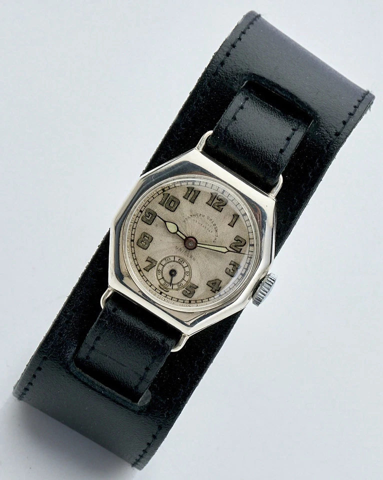 Rolex Unicorn ‘Northern Goldsmiths’ Silver ‘1927’ Gents Vintage Octagonal Watch - Image 4 of 4