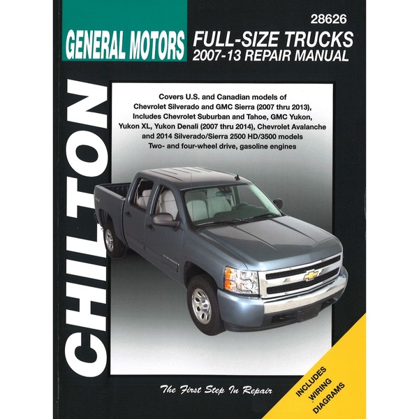 General Motors Full-Size Trucks 2007-13 Chevrolet GMC Workshop Manual Chilton-image