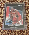 MICHAEL JORDAN STAR BASKETBALL AD CARD Prototype Black Boarder
