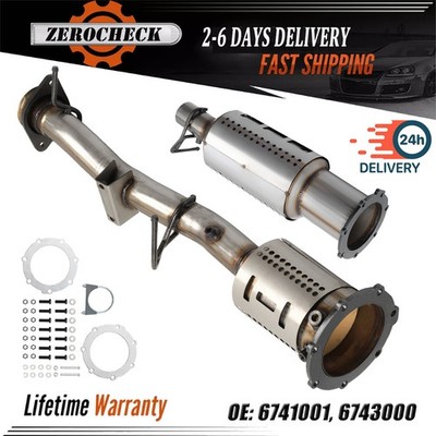 2Pcs DPF Diesel Particulate Filter For 2008--2010 Ford F250 F350 Super Duty 6.4L