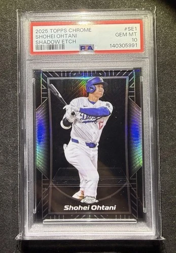 2025 Topps Chrome PSA 10 Shadow Etch Shohei Ohtani Case Hit SSP