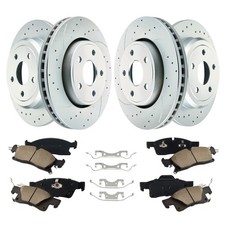 Front Rear Brake Rotors Ceramic Brake Pads For 2018-2020 Dodge Durango 3.6l Front Rear Brake Rotors Ceramic Brake Pads For 2018-2020 Dodge Durango 3.6l