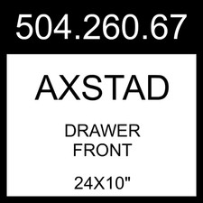 IKEA AXSTAD Drawer Front Matte White 24x10" 504.260.67