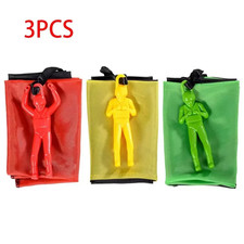 Kids Outdoor Parachute Toy Hand-Thrown Sports Game Set for Boys with Soldiers Id