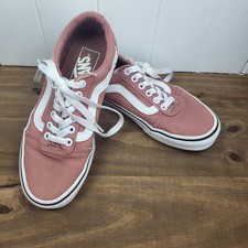 Vans Ward Skate Low Top Canvas Sneakers Dusty Rose  White Size 6