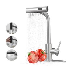 Kitchen Faucets with Pull Down Sprayer,Waterfall Kitchen Sink Faucet,Commercial