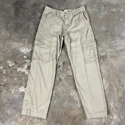 Vintage Y2K Levi s Cargo Pants Size 32X34 Beige Khaki Utility Outdoor Workwear 