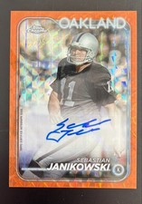 2024 Topps Chrome - Autographs Sebastian Janikowski #BA-SJA Orange Geometric...