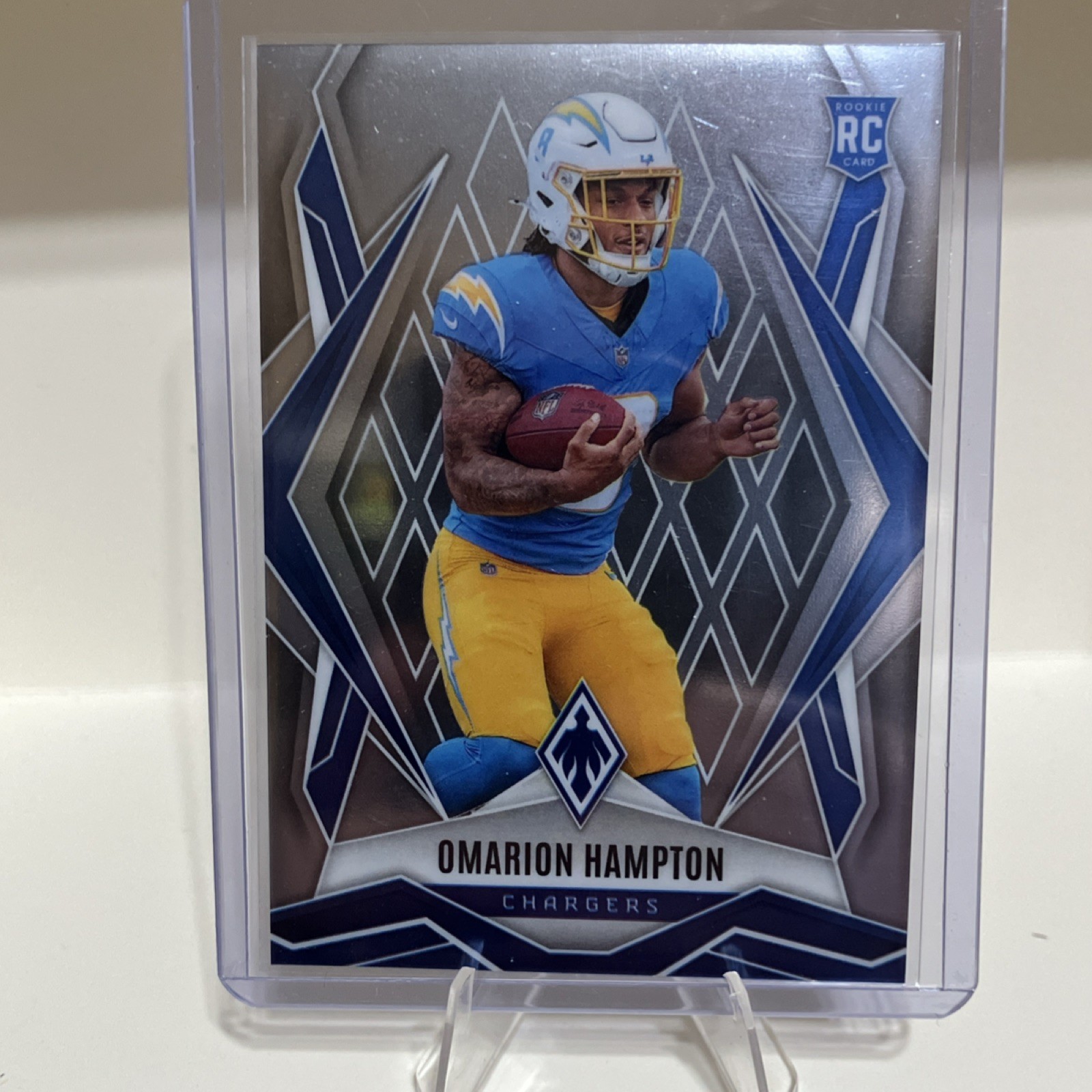 2025 Panini Phoenix Rookies Omarion Hampton #192 Chargers Football Card