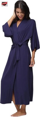 Women's Soft Robes Long Bath Robes Full Length Kimonos Sleepwear Dressing Gown,S