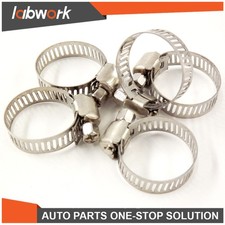 Labwork Stainless Steel Drive Hose Clamps Fuel Line Worm 100 Pcs 1/2 -3/4"