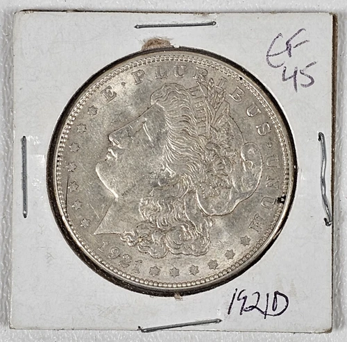 1921-D Morgan Silver Dollar Denver Mint 90% Silver Free Shipping