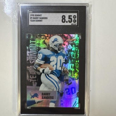 1995 Score Summit Team Summit Barry Sanders #9 SGC 8.5 Detroit Lions NM-MT+