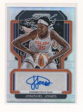 JONQUEL JONES 2022 PANINI PRIZM WNBA SIGNATURE SILVER AUTO *CONNECTICUT SUN*