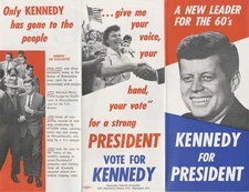 1960 John F. Kennedy NEW LEADER FOR THE 60's Official Campaign Brochure