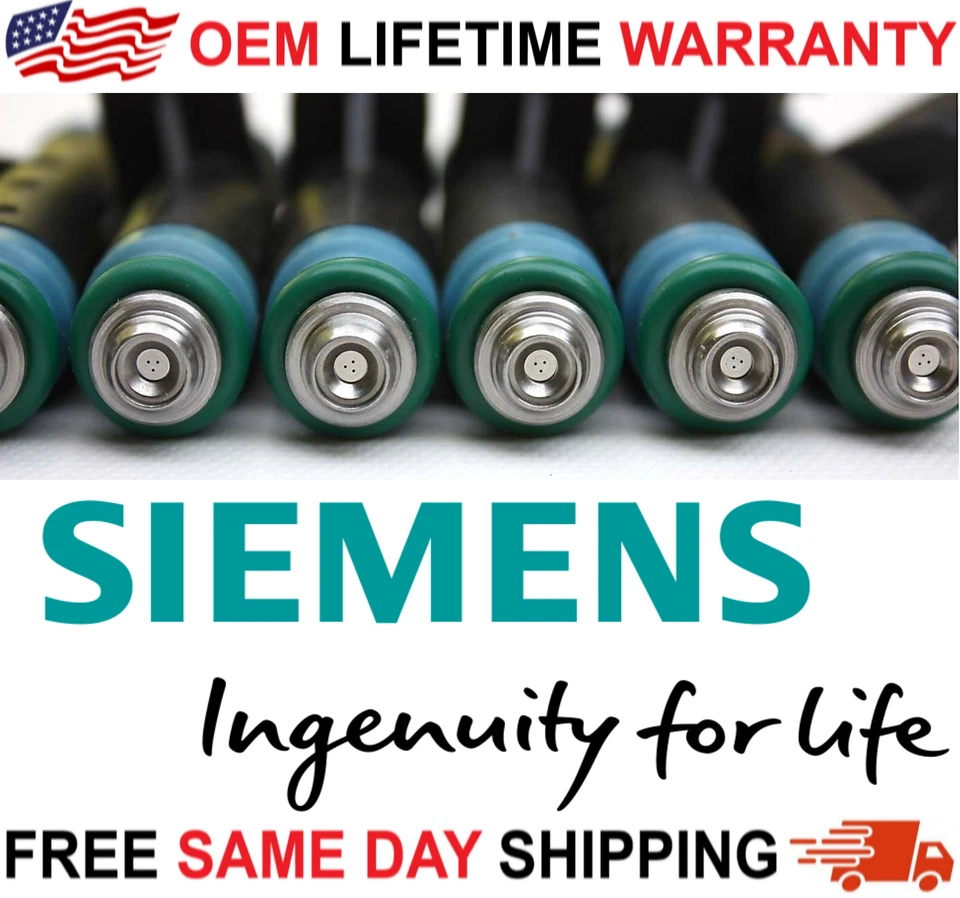 Inyectores de combustible originales HP UPGRADE SIEMENS x6 para Ford Ranger y Mazda 2001-2008 Foto 2 de 4