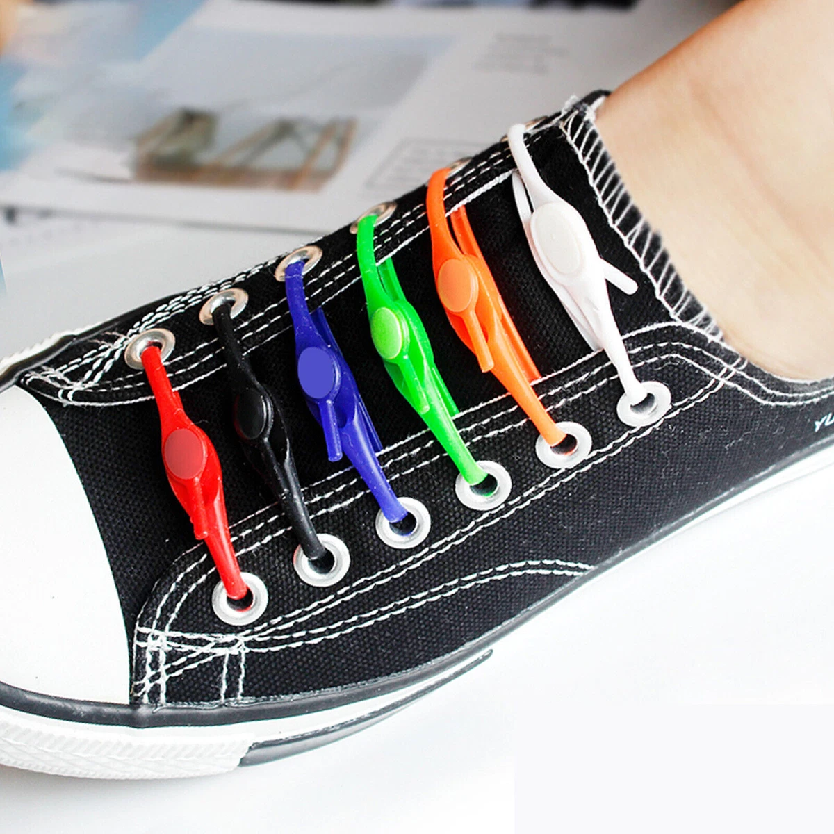  No Tie Shoelaces for Adults and Kids, Elastic Shoe