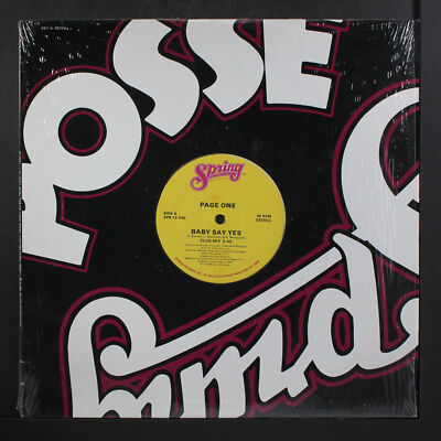 PAGE ONE: baby say yes SPRING 12'' Single 33 RPM