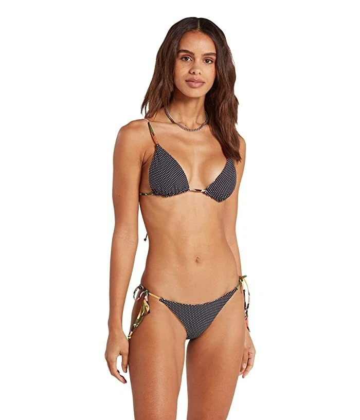 Volcom L33933 Mujer Negro Reversible Dot the Island Pantalones Escasa Talla XL Foto 3 de 3