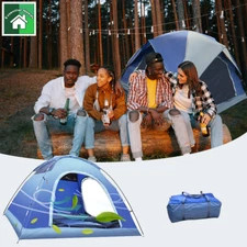 3-4 Person Camping Tent Waterproof Dome Tents Easy Setup for Hiking Traveling