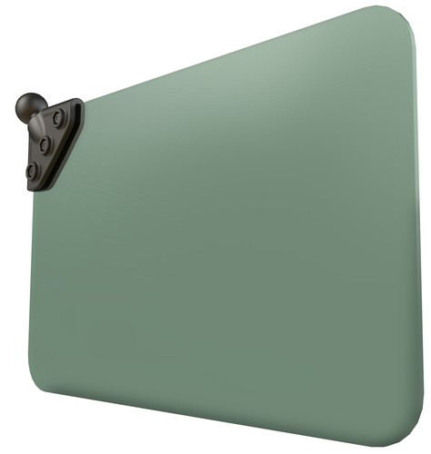 RAM Universal Sun Visor w/1" Ball, 50% Green Tint, for Aircraft, Boats, RV's - Picture 2 of 3