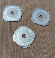 3 Vintage Webster Chicago Corporation Metal 45 RPM Record Adapters