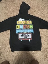 Luke Combs Welcomes You Middle Of Somewhere Tour Hoodie Pullover Medium