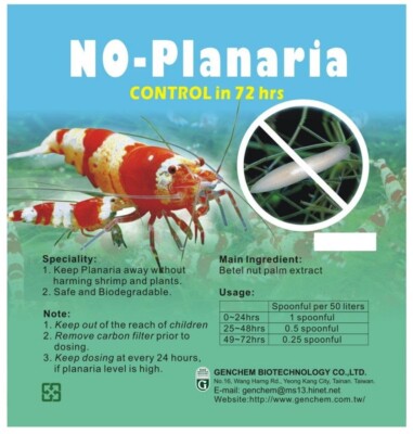 No Planaria  für 30L  gegen Turbellaria/Planaria und Hydra in 3 Tüten abgepackt