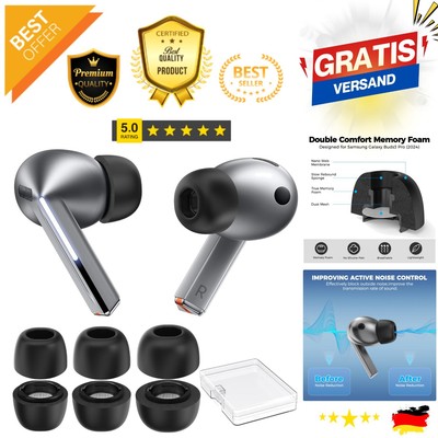 Komfortable Memory Foam Ohrstöpsel passend für Galaxy Buds3 Pro - 3 Größen