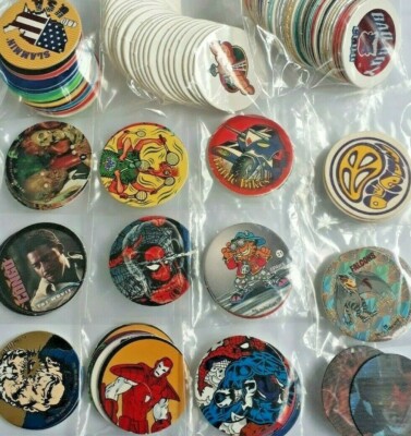 Pogs Caps Tazo Eurocaps Singles Multi List Pick From List Rare Vintage 90s