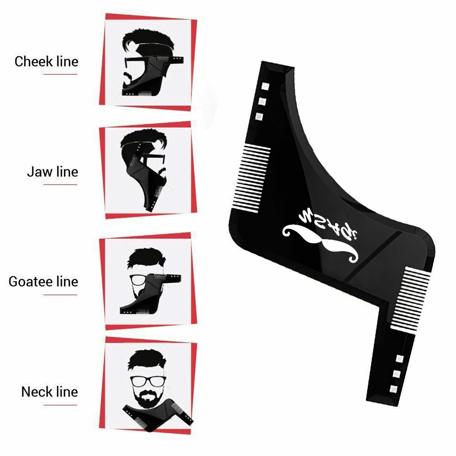 Beard Trimmer Hairline Cutting Guide Hair Liners Edger Tool Shaping Trim Edging