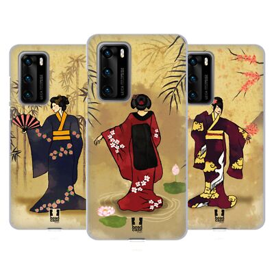 HEAD CASE DESIGNS VINTAGE GEISHA SOFT GEL CASE FOR HUAWEI PHONES 4