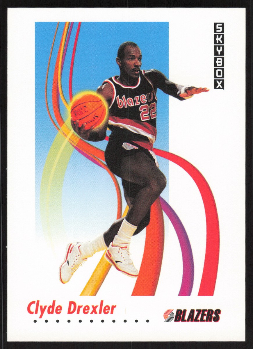 1991-92 SkyBox Clyde Drexler Basketball Card #237 - Portland Trail