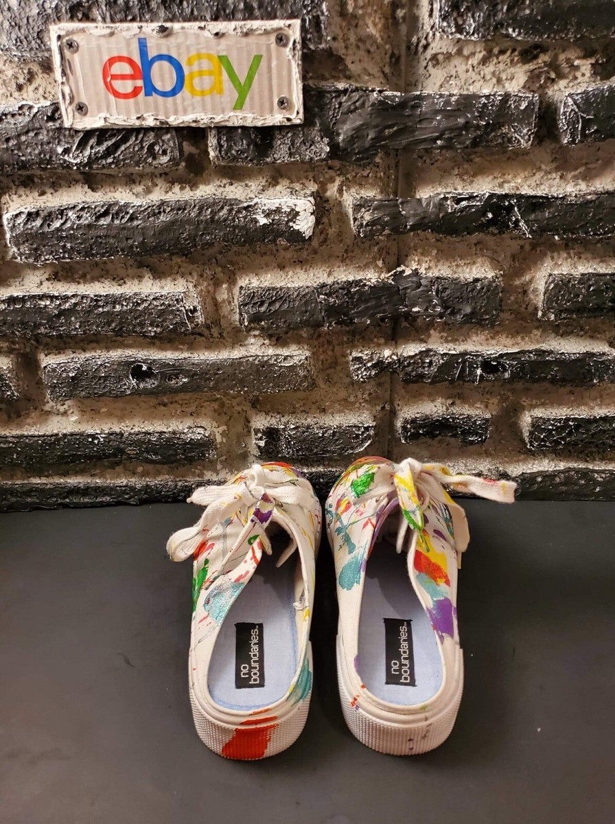 No Boundaries Colorful Summer Slip On Shoe Sneakers Size 8.5