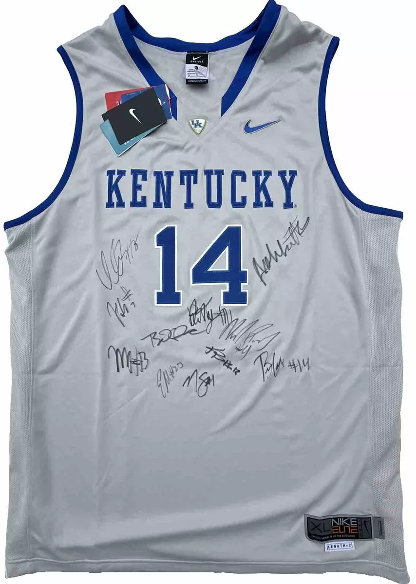2019 20 KENTUCKY WILDCATS TEAM SIGNED NIKE BASKETBALL JERSEY COA TYRESE MAXEY