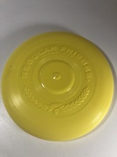 Vintage 1966 Regular Frisbee Wham-O Plastic Yellow 9  Diameter Flying Disc EUC