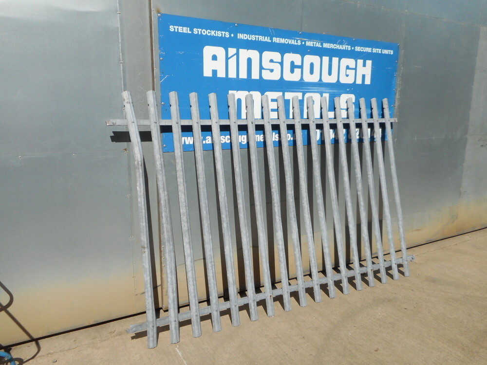 Used Palisade Fence Panel Galvanised 1.800mtr High x 2.700mtr Wide