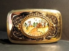 Hand Painted Belt Buckle by Pam Buckley Jones
