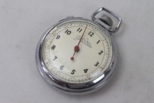 Vintage Antique Sentinel Stop Watch Silver Tone Ingraham Co. Bristol Conn.