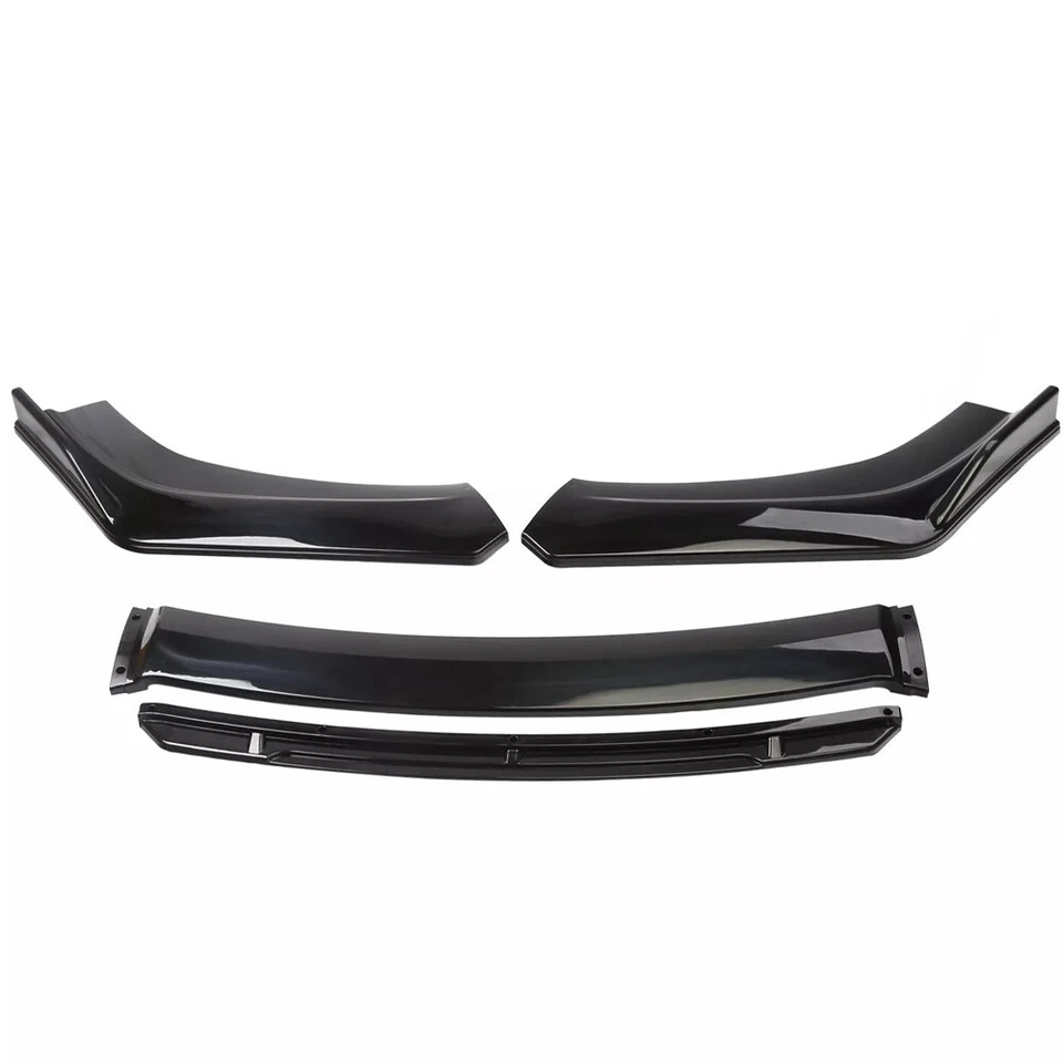 For Audi A3 A4 A5 A6 A7 Front Bumper Lip Spoiler Splitters Diffuser Gloss Black - Изображение 4 из 4