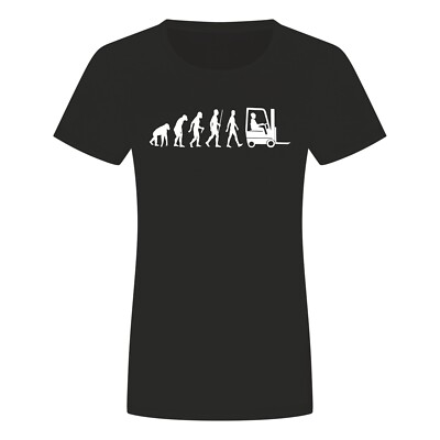 Evolution Stapler Damen T-Shirt - Lagerist Gabelstapler Logistik Forklift