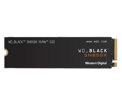 WD 2TB M.2 PCIe Gen4 NVMe Black SN850X Interne SSD PC Gaming TLC 7300 MB/s