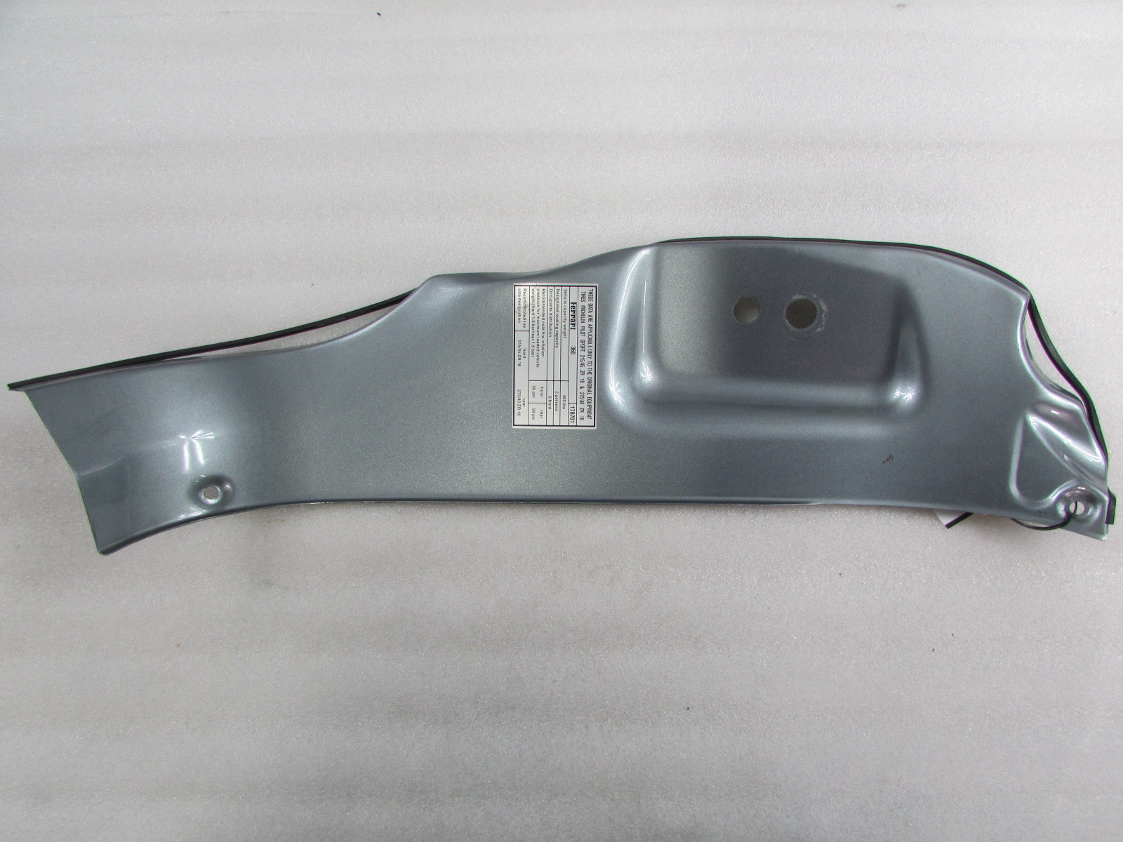 Ferrari 360, RH, Right, Door Jam Metal Trim Panel, P/N 64858811