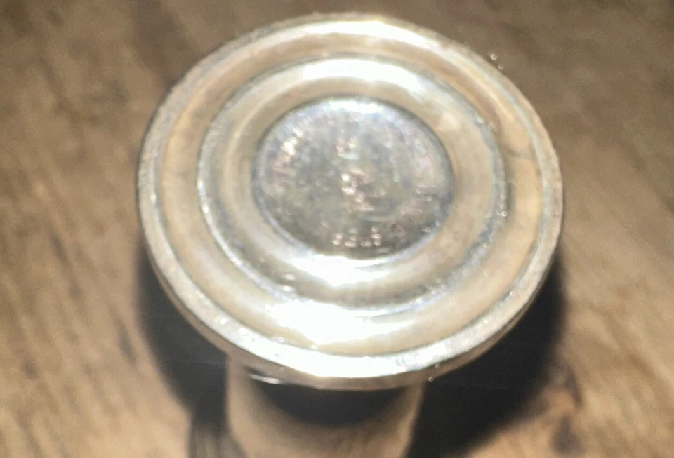 Set/6 Towle Sterling Silver Pedestal Cordials 3” #58 W/Chrome Decorative Tray - Image 4 of 4