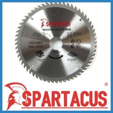 Image of Spartacus Wood Cutting Saw Blade 190 mm x 60 Teeth x 30mm Fits Various Models