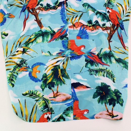 Pantalones Cortos de Natación George Para Hombre 2XL Talla 44-46 Azul con Loros 58% Poliéster Reciclado - Imagen 4 de 6