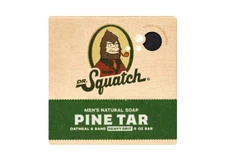 Dr. Squatch Pine Tar Natural Bar Soap for Men Heavy Grit Body Soap 5 0z